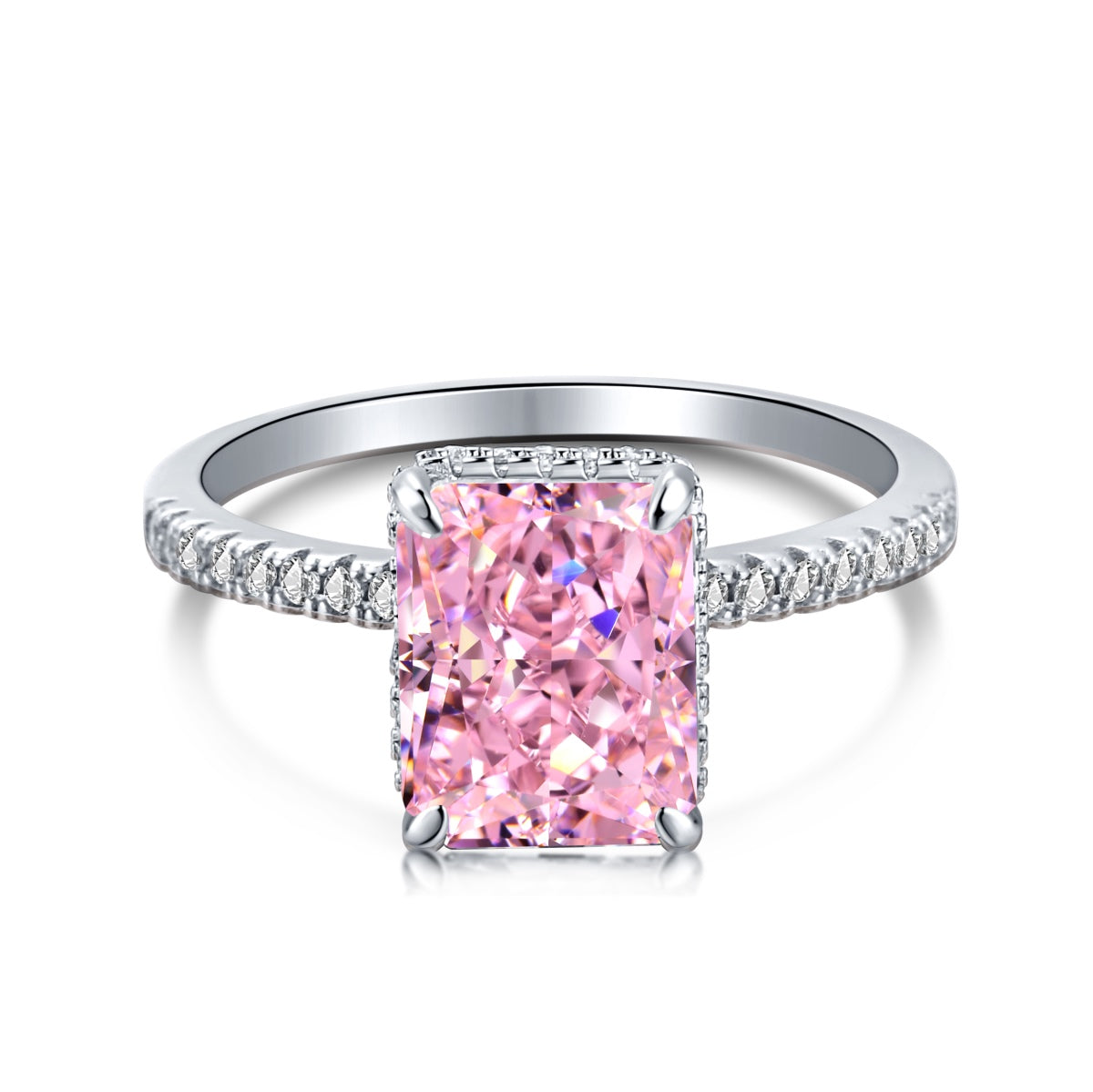 [Vivid Aurora]4.0 Carat Luxurious Engagement Ring