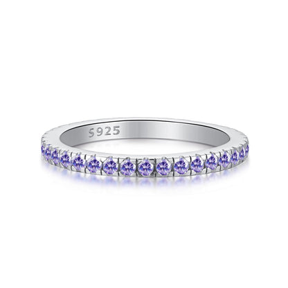 [Vivid Aurora]Delicate Sparkling Round Cut Daily Ring