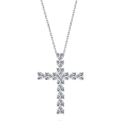 [Vivid Aurora]Radiant Cross Shape Necklace