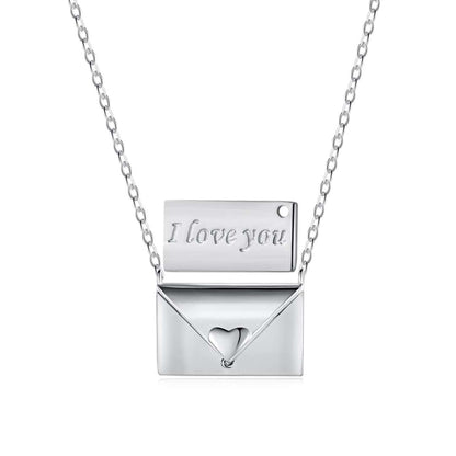 [Vivid Aurora]Envelope Heart Shape Mother's Day Necklace